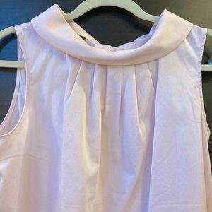 Pale pink Jackie O style blouse Talbots